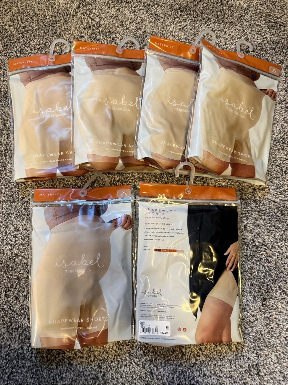 Isabel Maternity by Ingrid & Isabel Shapewear Shorts - Bundle of 6